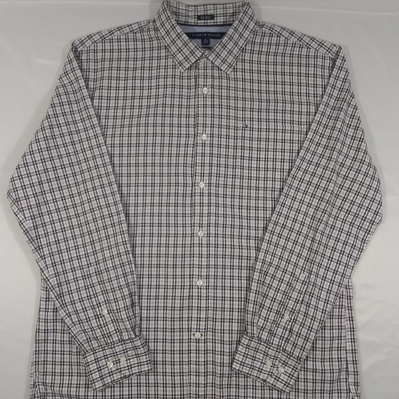 Tommy Hilfiger Mens XL Long Sleeve Button Up Shirt - Picture 1 of 4